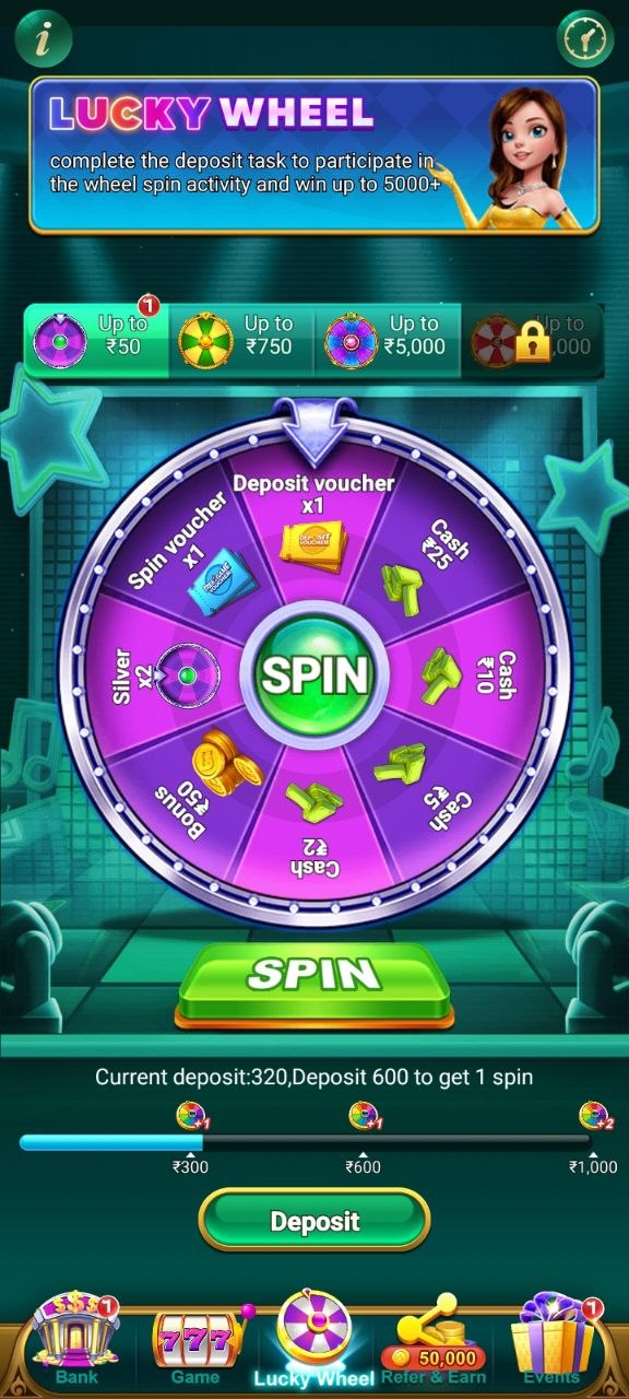 Card Games inside Spin Winner